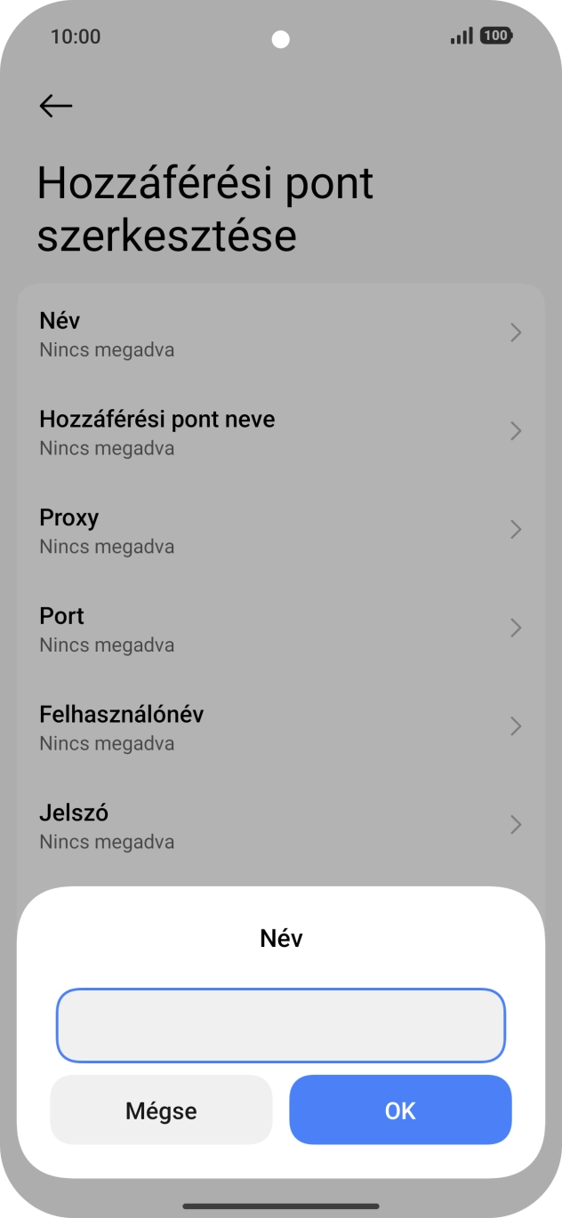 Írd be azt, hogy One Internet, és válaszd az OK lehetőséget. Írd be azt, hogy One Internet, és válaszd az OK lehetőséget.