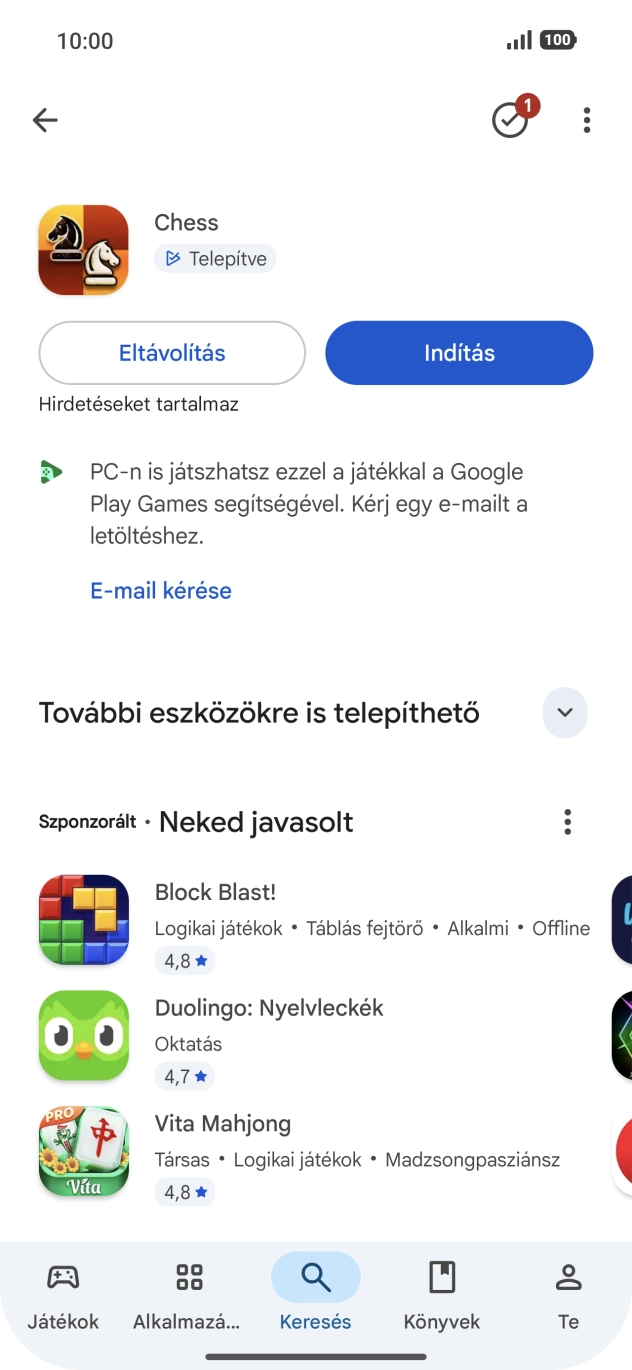 Húzd az ujjad felfelé a kijelző aljáról, hogy visszatérj a kezdőképernyőhöz. Húzd az ujjad felfelé a kijelző aljáról, hogy visszatérj a kezdőképernyőhöz.