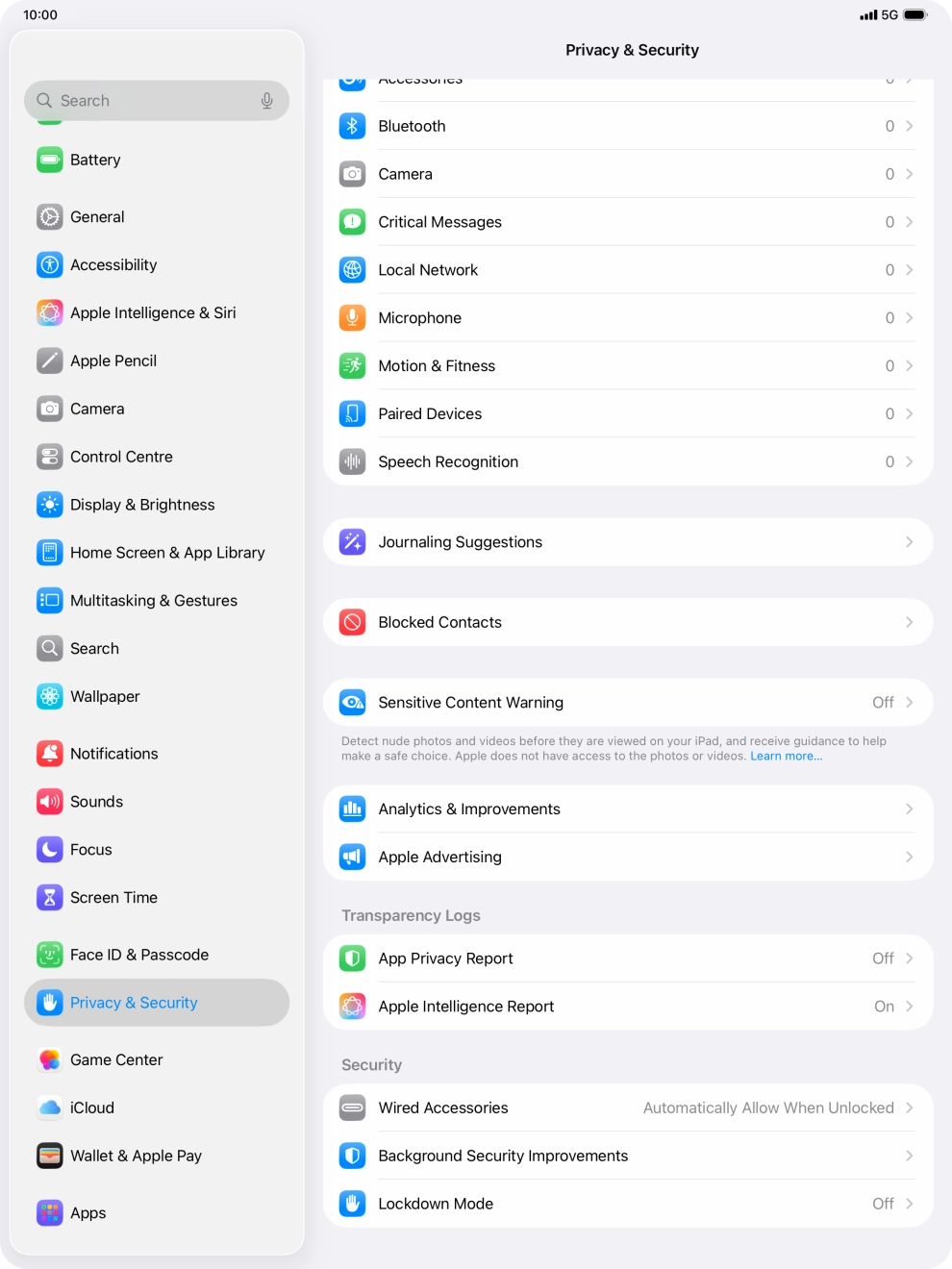 Press App Privacy Report.