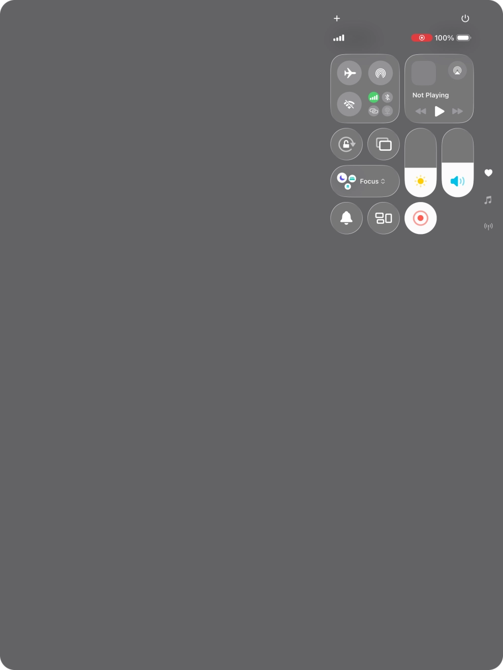 Press the screen recording icon to stop the recording.