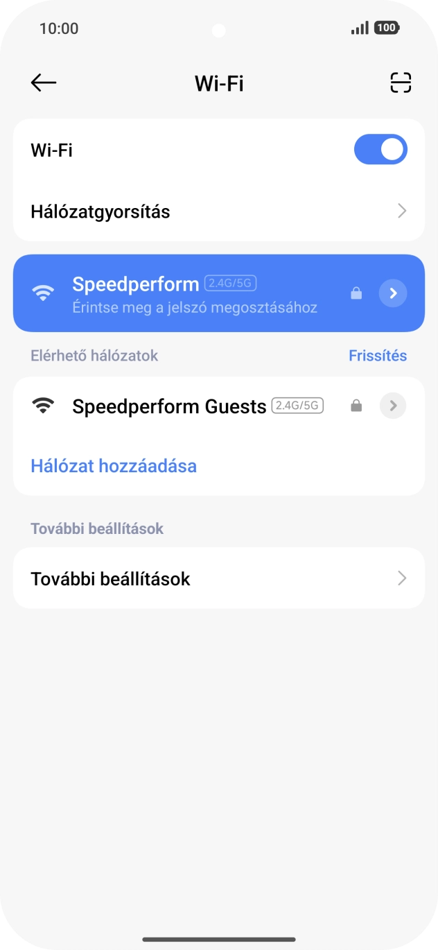 Húzd az ujjad felfelé a kijelző aljáról, hogy visszatérj a kezdőképernyőhöz. Húzd az ujjad felfelé a kijelző aljáról, hogy visszatérj a kezdőképernyőhöz.