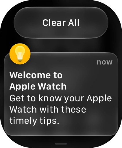 Press the required notification to open it.