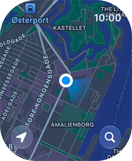 Press the search icon.