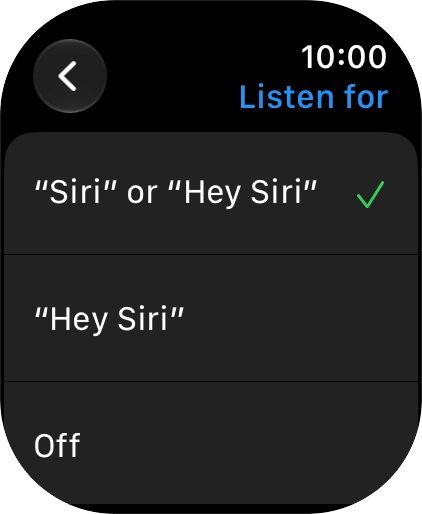 Press the required setting to turn the function on or off.