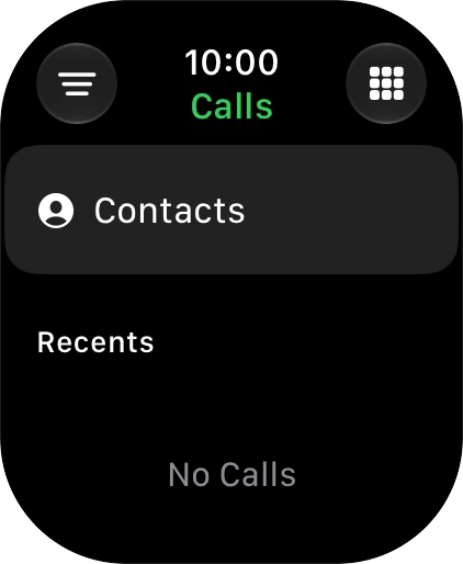 Press the keypad icon.