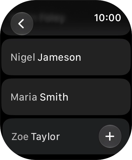 Press the required contact.