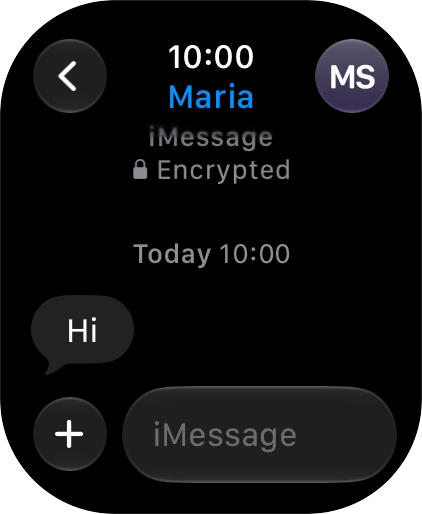 Press iMessage.