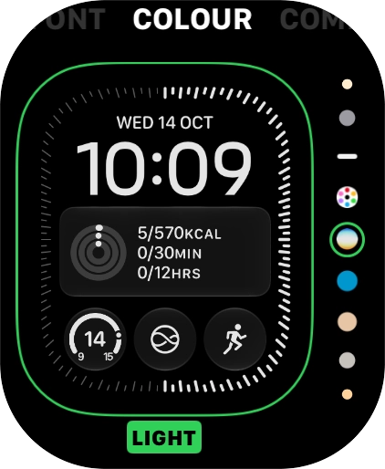 Press the Digital Crown twice to return to the home screen.