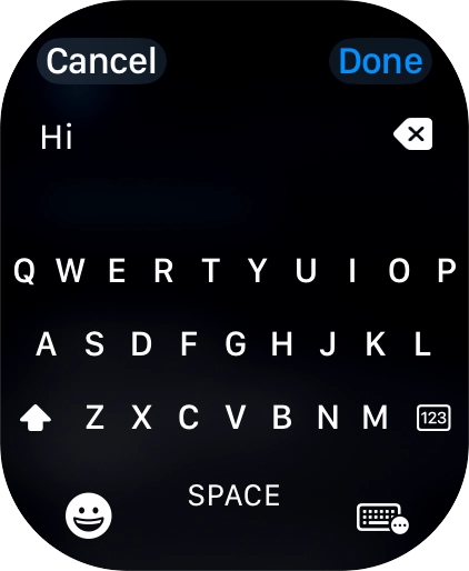 Press the input icon.