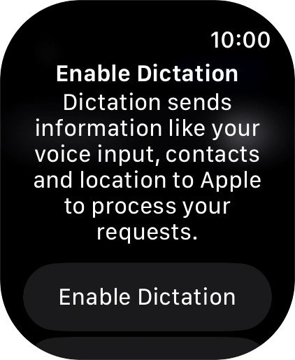 Press Enable Dictation.
