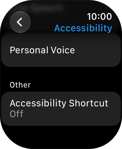Press the required category below 'Other' and follow the instructions on the screen to select the required settings.