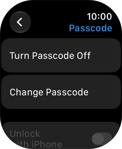 Press Turn Passcode Off and key in the current lock code.