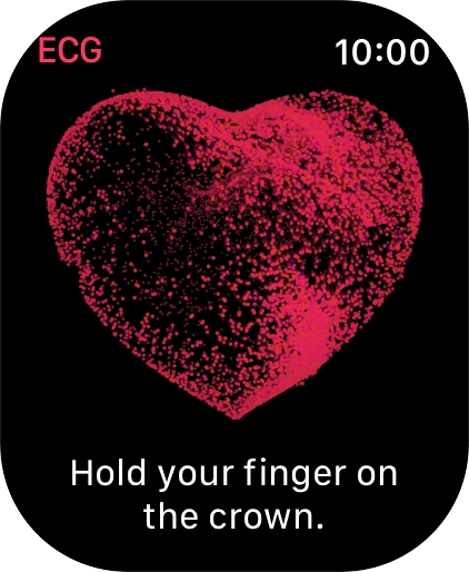 Place your index finger on the Digital Crown while the measurement is done.
