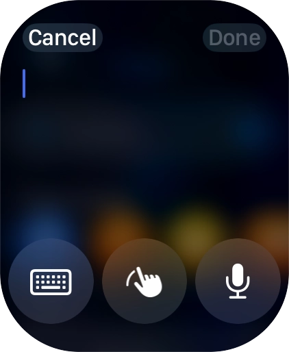 Press the keypad icon.