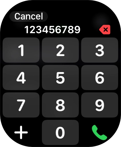 Key in the required number and press the call icon.