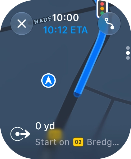 Follow the instructions on the screen to go to the required destination.