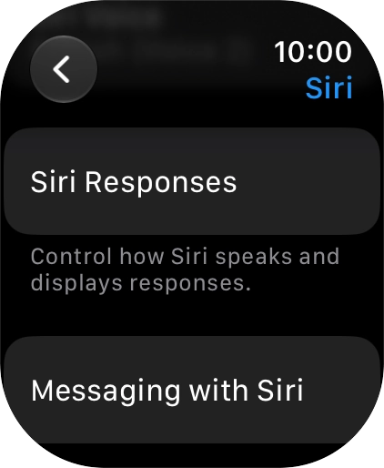 Press Siri Responses.