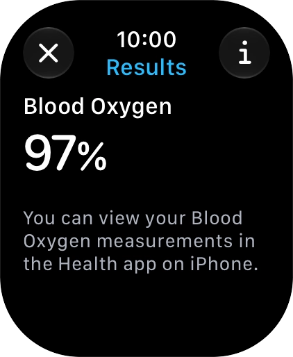 Your result is displayed on the screen.
