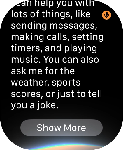Say 'What can you do' for more examples.