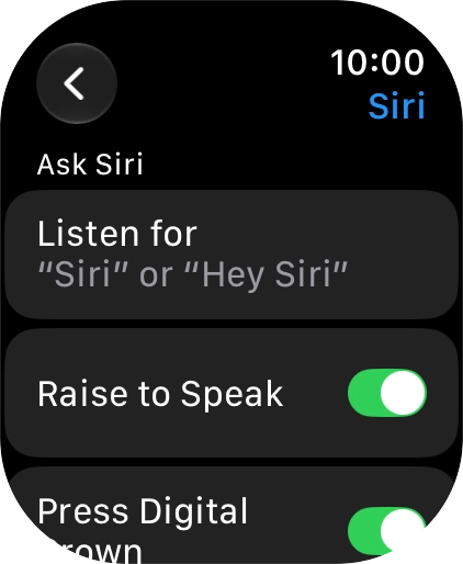 Press Listen for.