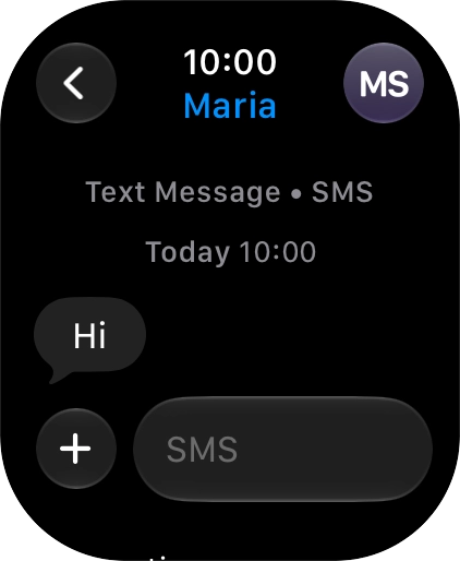 Press SMS.