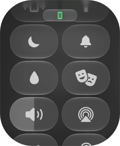 Press the sound mode icon to turn silent mode on or off.
