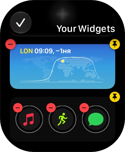 Press the confirm icon. Press the confirm icon.