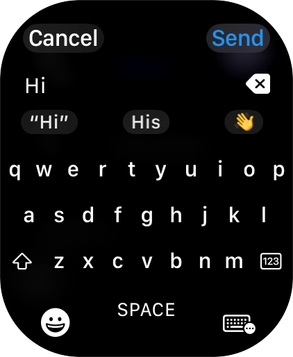 Press the input icon.
