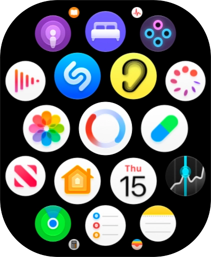 Press the blood oxygen level icon.
