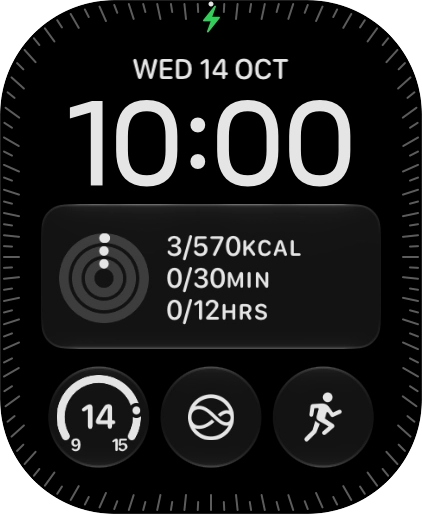 When the battery charging icon is displayed, charging is in progress.