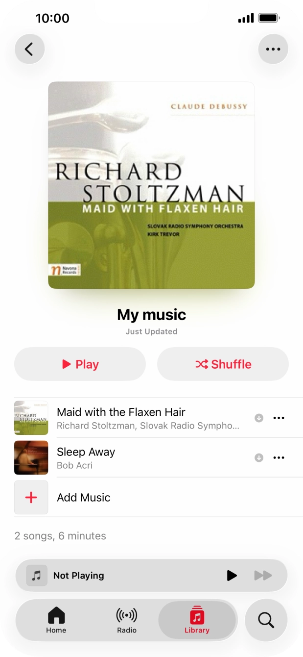 Go to the required category or playlist and press the required audio file. Go to the required category or playlist and press the required audio file.