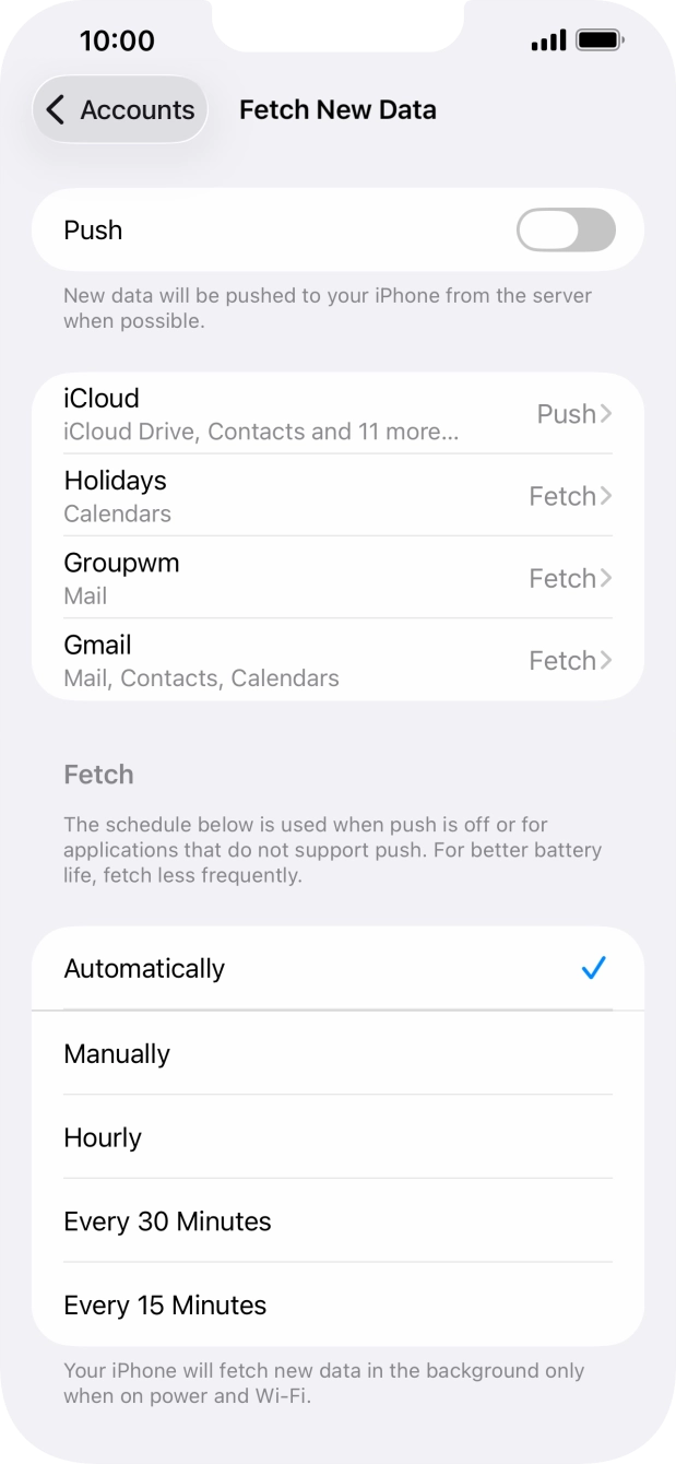 If you turn off the function, press the required setting. If you turn off the function, press the required setting.