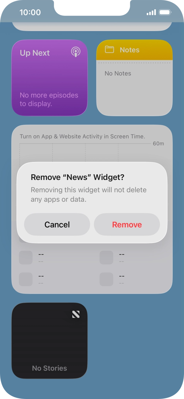 Press Remove. Press Remove.
