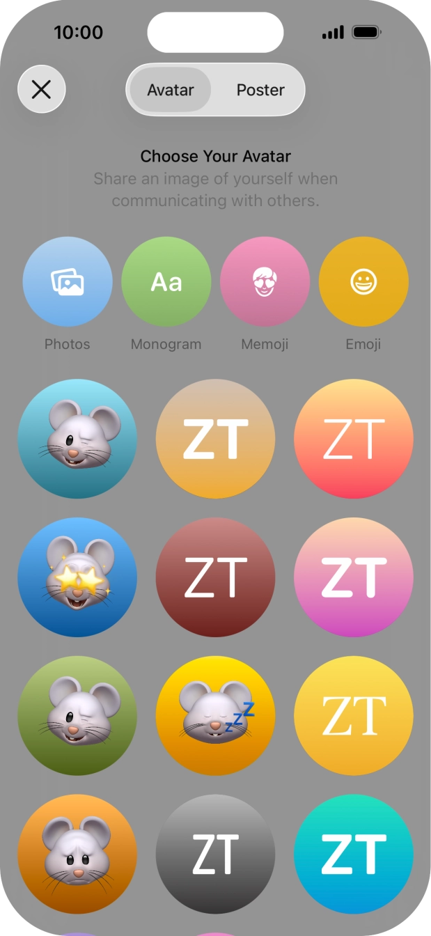 Press the required category and follow the instructions on the screen to select and save the required picture to your Contact Poster. Press the required category and follow the instructions on the screen to select and save the required picture to your Contact Poster.