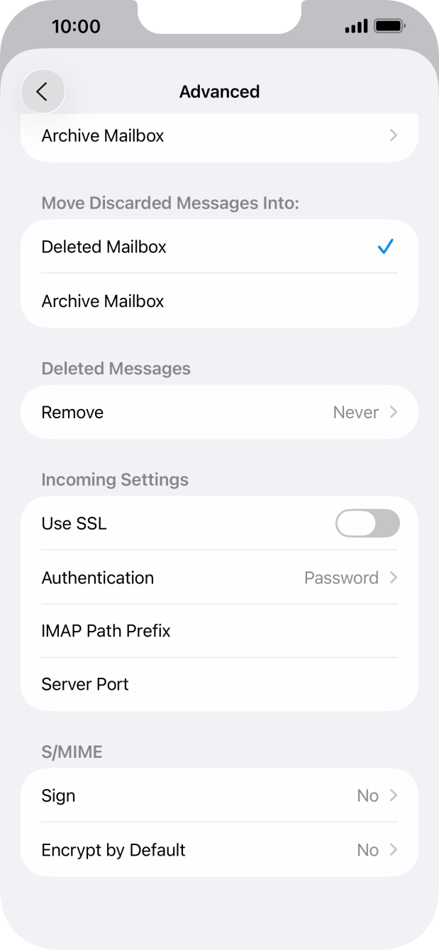 Press the indicator next to 'Use SSL' to turn on the function. Press the indicator next to 'Use SSL' to turn on the function.