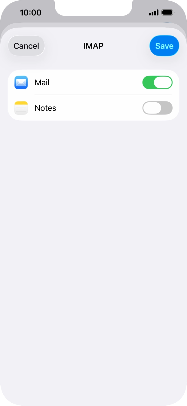 Press Save. Your email account has now been set up. To select more settings for incoming and outgoing server, proceed with the following steps. Press Save. Your email account has now been set up. To select more settings for incoming and outgoing server, proceed with the following steps.