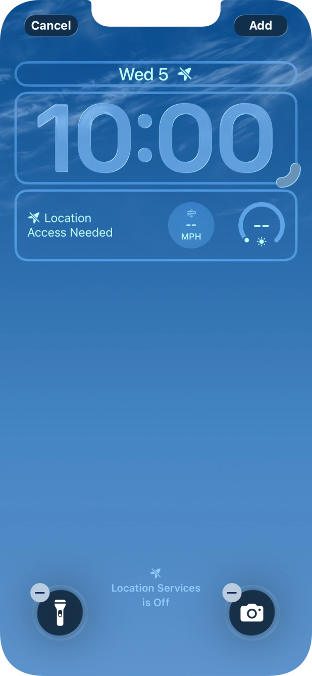 To customise the way the lock screen date is displayed, press the date widget and follow the instructions on the screen to select the required widget display mode. To customise the way the lock screen date is displayed, press the date widget and follow the instructions on the screen to select the required widget display mode.