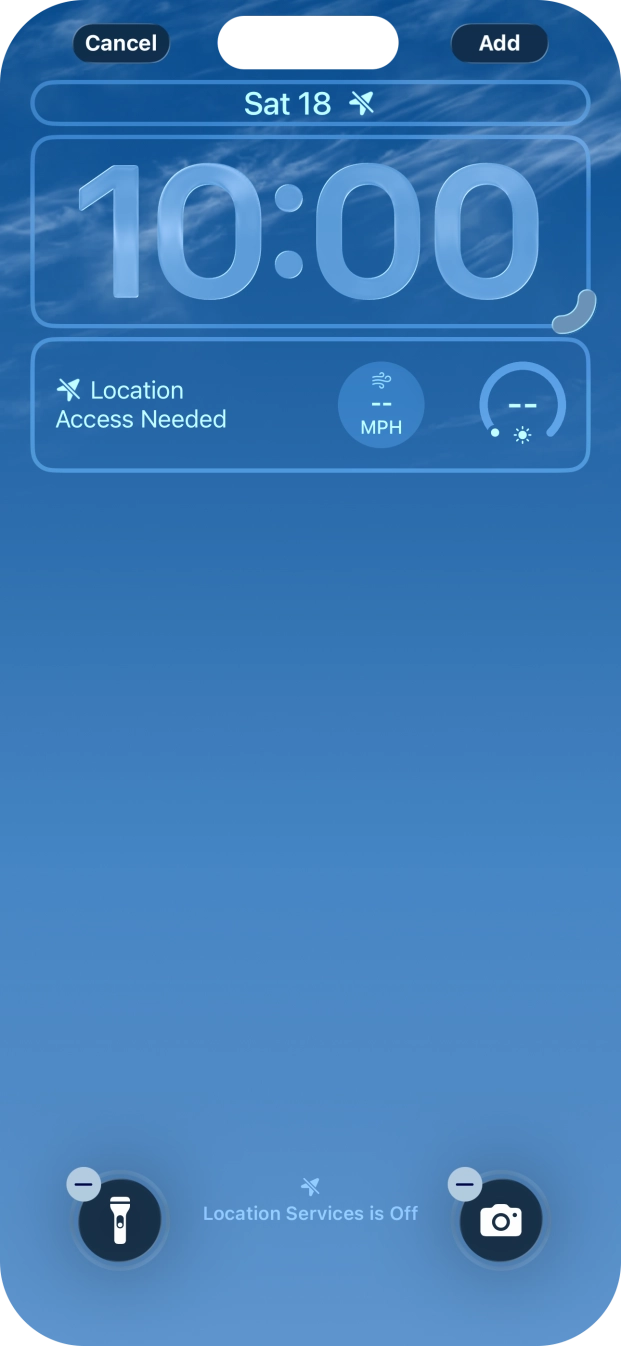 To customise the way the lock screen date is displayed, press the date widget and follow the instructions on the screen to select the required widget display mode. To customise the way the lock screen date is displayed, press the date widget and follow the instructions on the screen to select the required widget display mode.