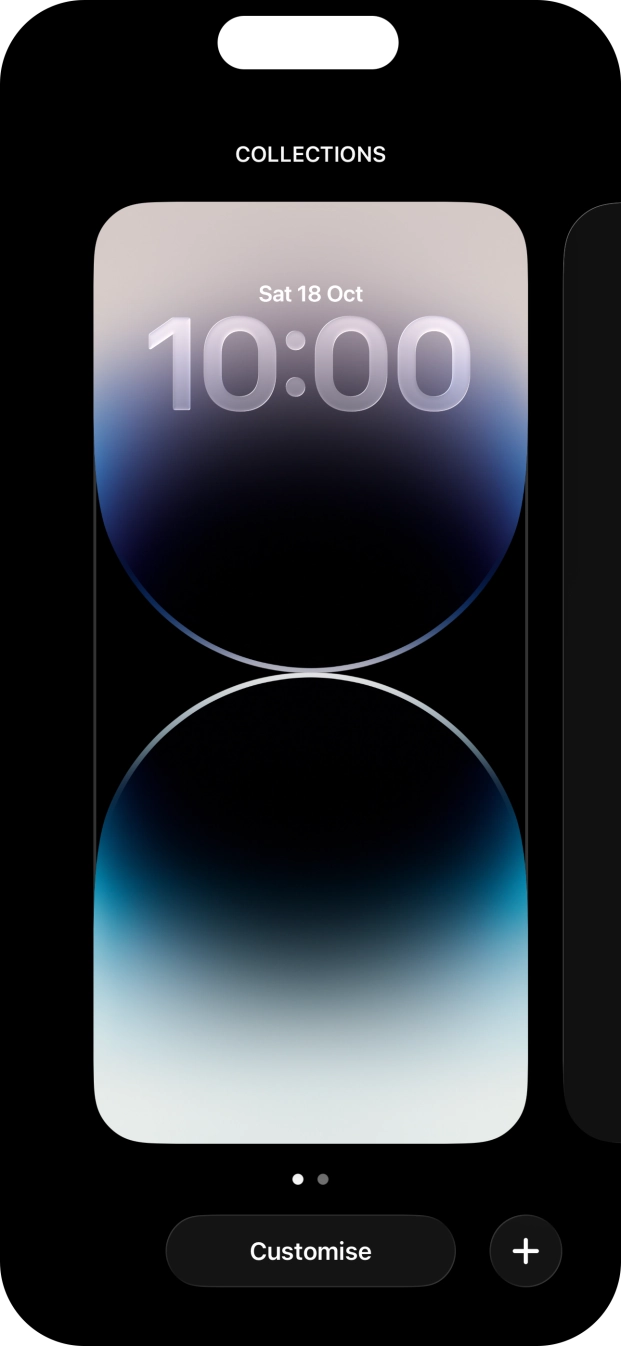 Press the add icon. Press the add icon.