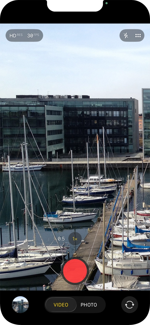 Press the record icon to start recording. Press the record icon to start recording.