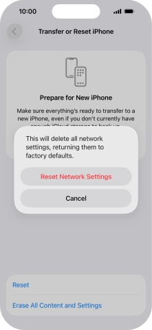 Press Reset Network Settings.