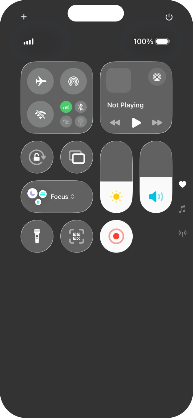 Press the screen recording icon to stop the recording.