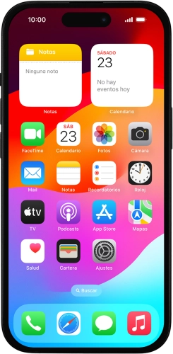 Imagen 1: Vista frontal del Apple iPhone 15 - Black