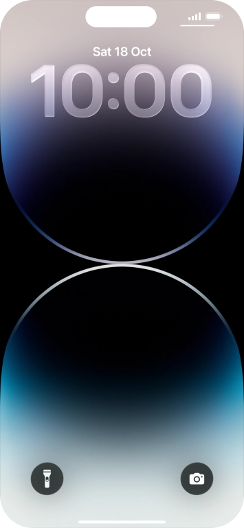 Press and hold anywhere on the lock screen. Press and hold anywhere on the lock screen.