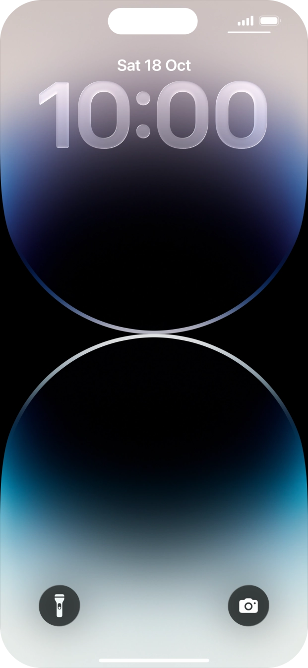 Press and hold anywhere on the lock screen. Press and hold anywhere on the lock screen.