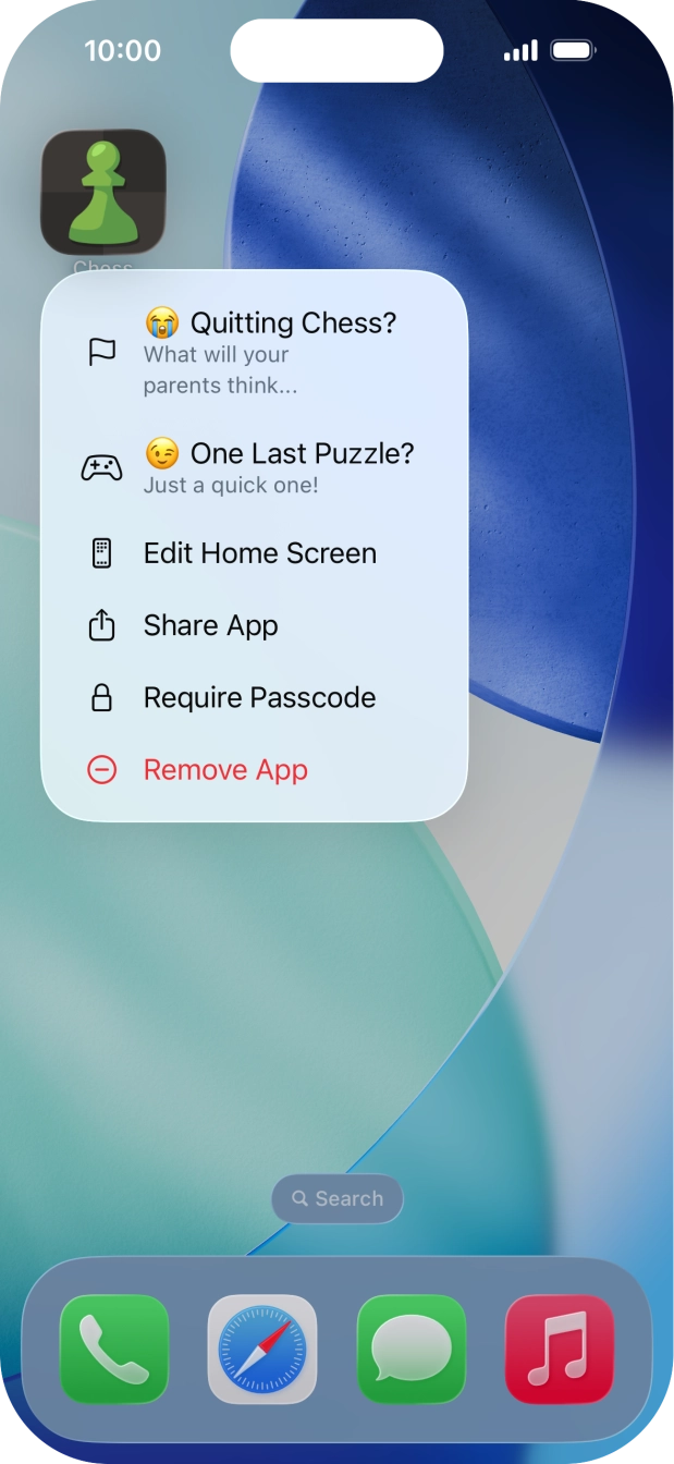 Press Require Passcode.
