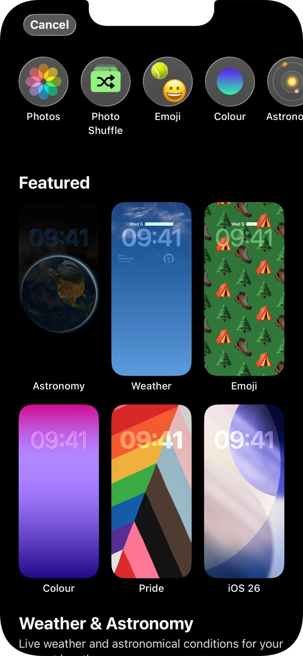Press the required category and follow the instructions on the screen to select the required background image. Press the required category and follow the instructions on the screen to select the required background image.