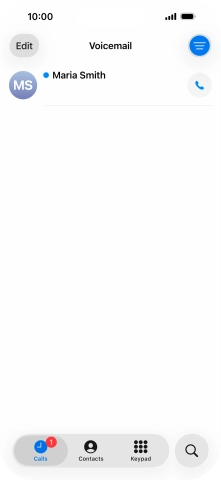 Press the required message.