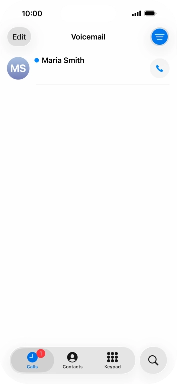 Press the required message.