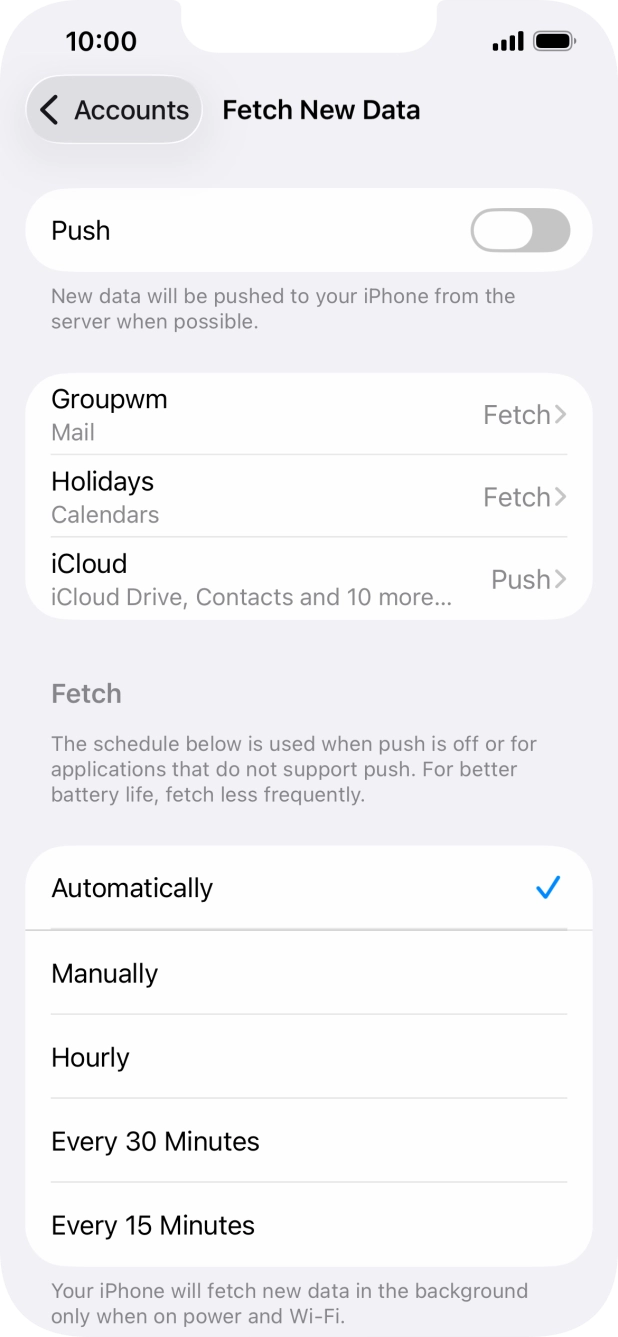 If you turn off the function, press the required setting. If you turn off the function, press the required setting.